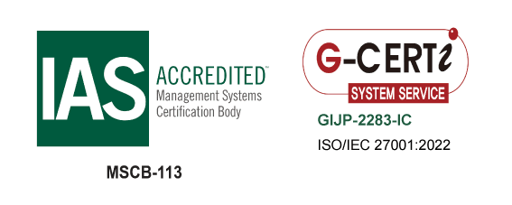 ISO/IEC 27001:2022 認証取得（GCERTI 認証番号 GIJP-2283-IC）